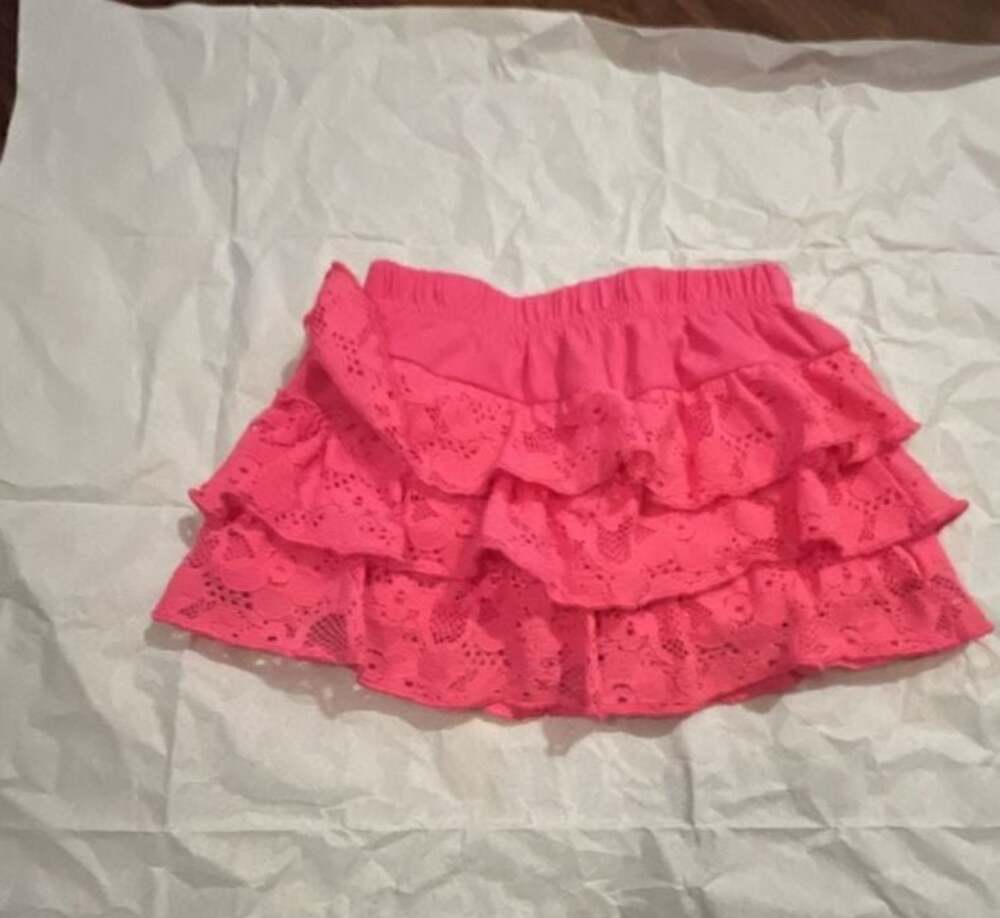 Garanimals Baby Girls Pink Lace Ruffle Skirt with Undershorts Size 6-9M